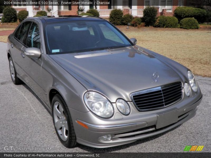 Pewter Silver Metallic / Charcoal 2004 Mercedes-Benz E 500 Sedan