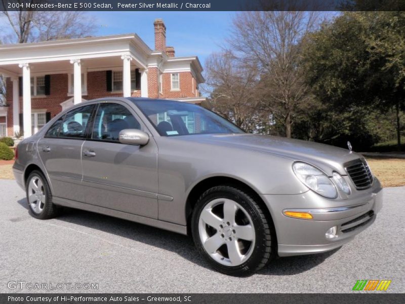 Pewter Silver Metallic / Charcoal 2004 Mercedes-Benz E 500 Sedan