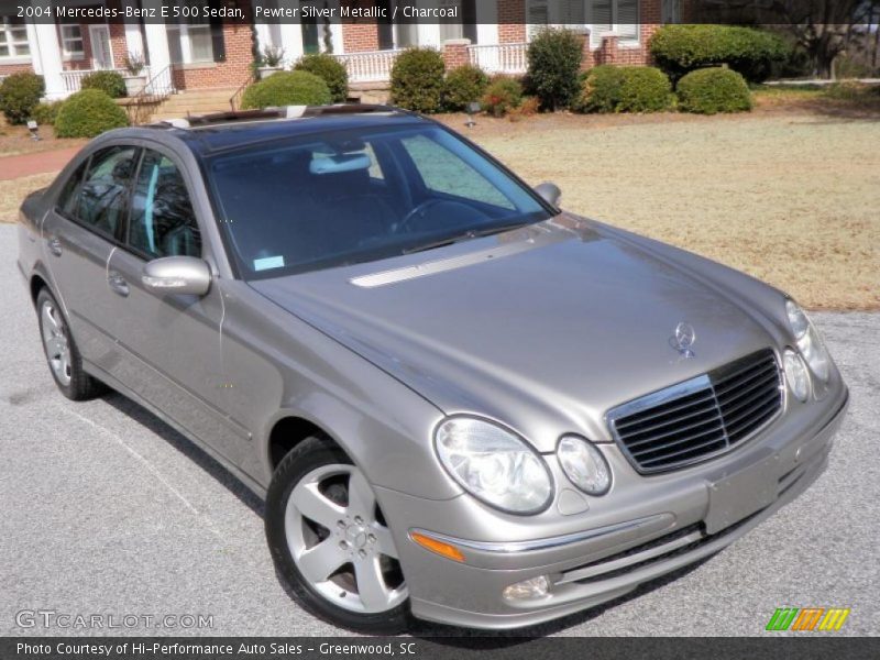 Pewter Silver Metallic / Charcoal 2004 Mercedes-Benz E 500 Sedan