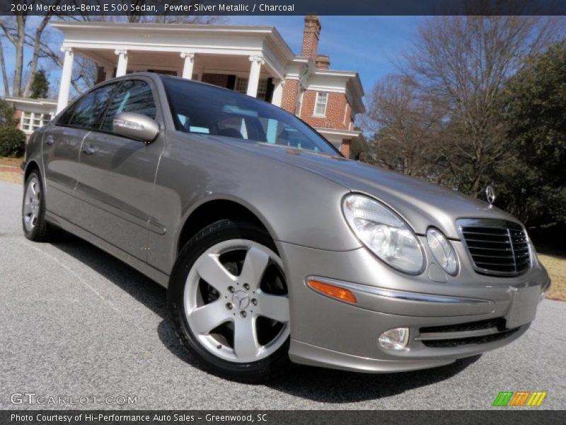 Pewter Silver Metallic / Charcoal 2004 Mercedes-Benz E 500 Sedan