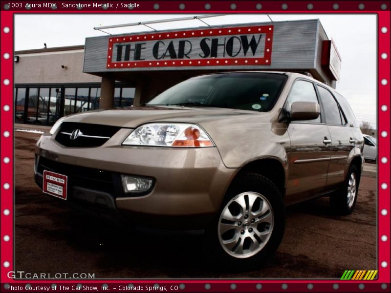 Sandstone Metallic / Saddle 2003 Acura MDX