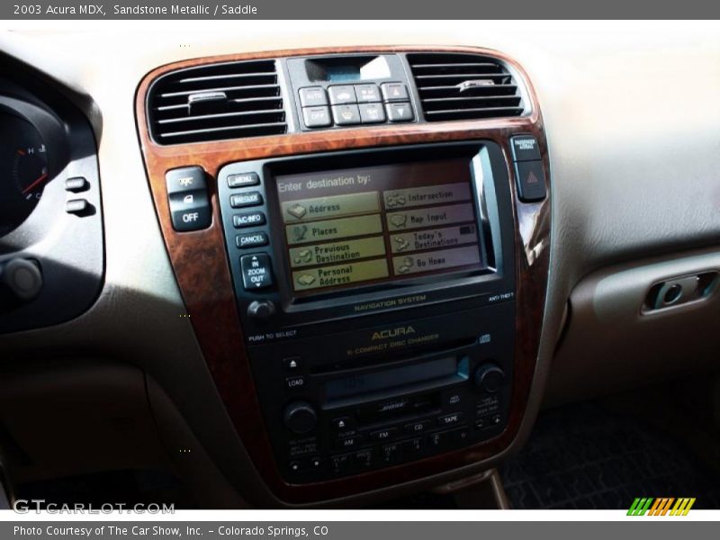 Sandstone Metallic / Saddle 2003 Acura MDX