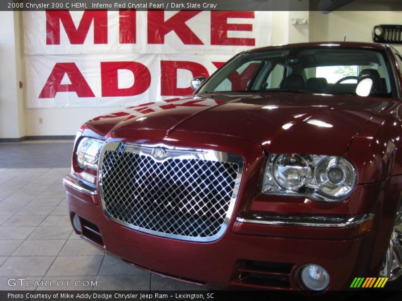 Inferno Red Crystal Pearl / Dark Slate Gray 2008 Chrysler 300 C HEMI