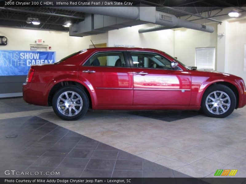 Inferno Red Crystal Pearl / Dark Slate Gray 2008 Chrysler 300 C HEMI