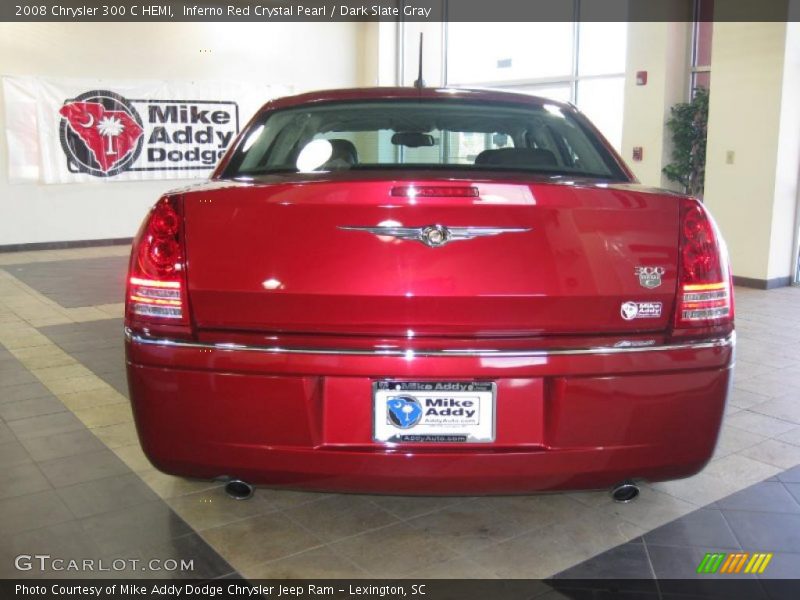 Inferno Red Crystal Pearl / Dark Slate Gray 2008 Chrysler 300 C HEMI