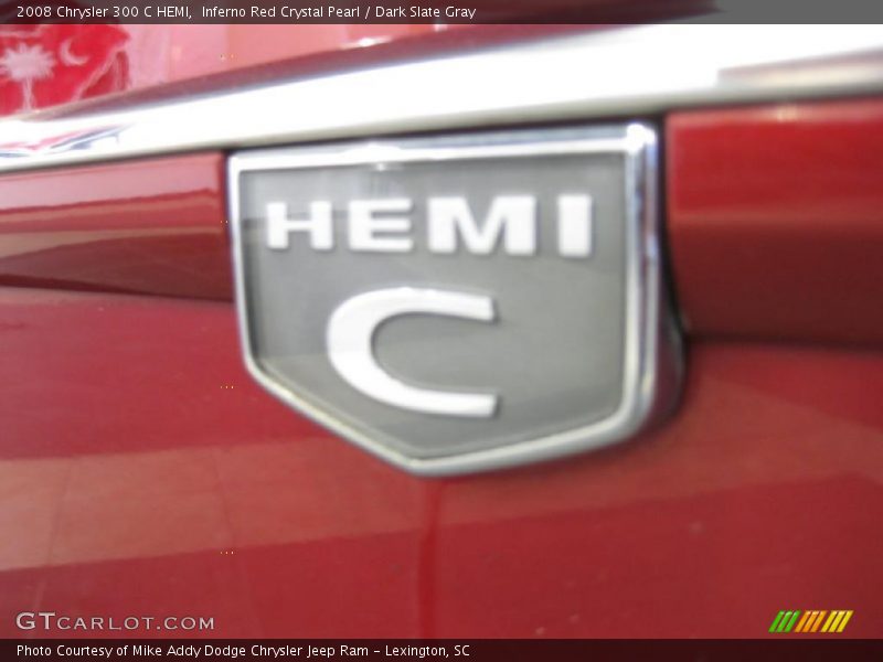 Inferno Red Crystal Pearl / Dark Slate Gray 2008 Chrysler 300 C HEMI