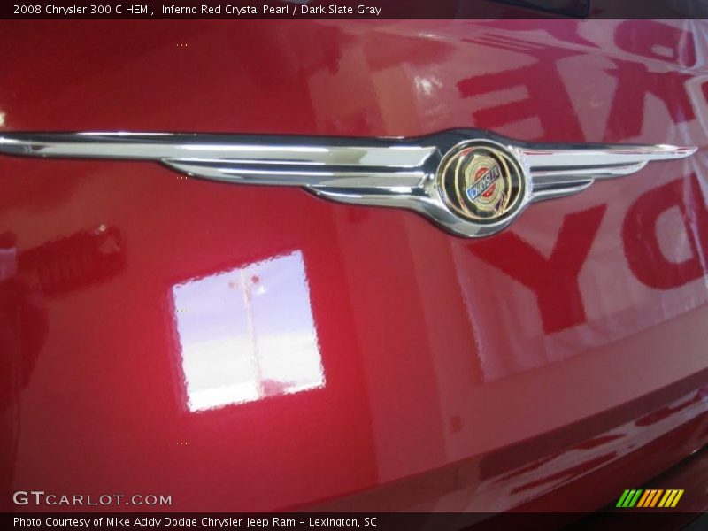 Inferno Red Crystal Pearl / Dark Slate Gray 2008 Chrysler 300 C HEMI