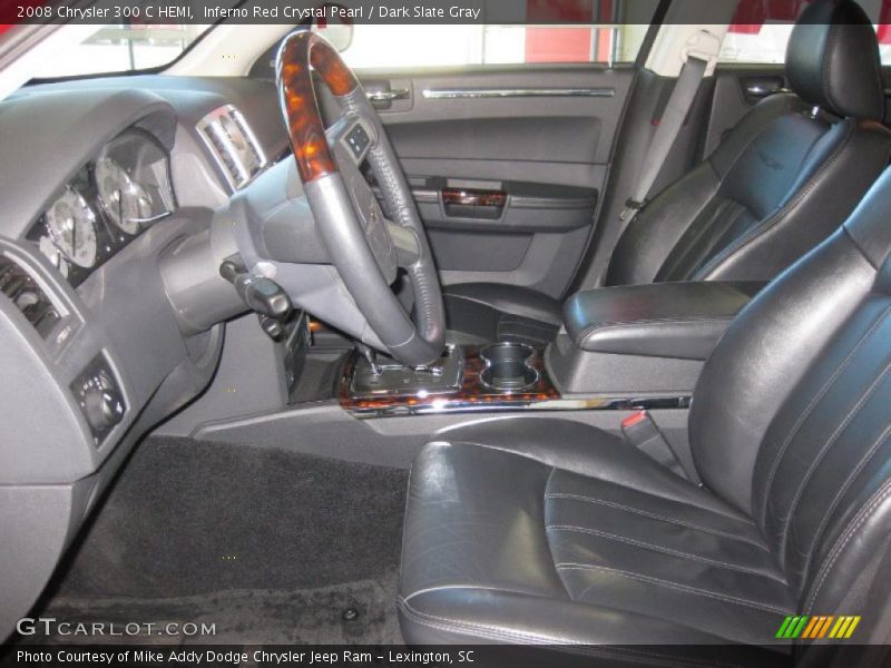 Inferno Red Crystal Pearl / Dark Slate Gray 2008 Chrysler 300 C HEMI