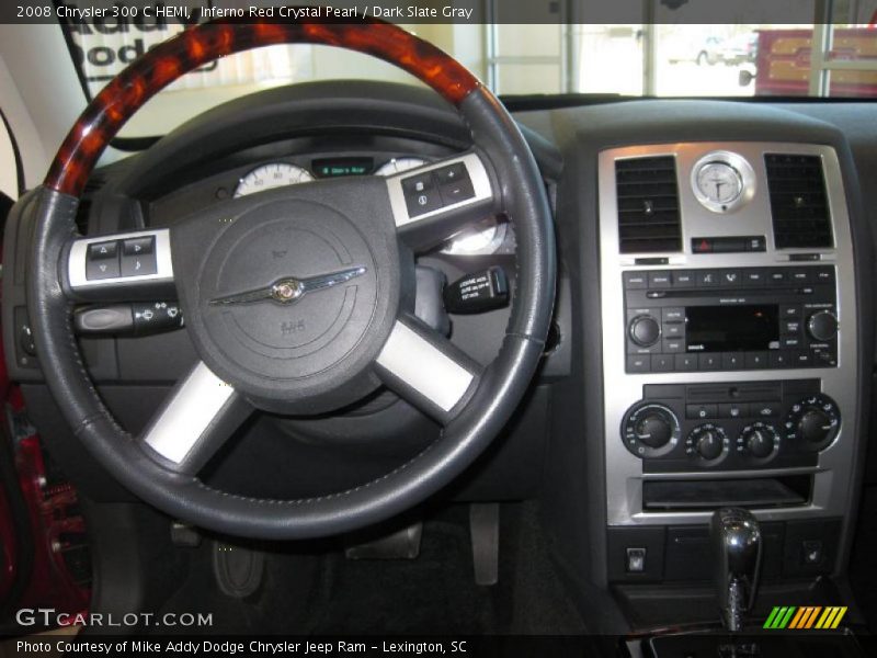 Inferno Red Crystal Pearl / Dark Slate Gray 2008 Chrysler 300 C HEMI