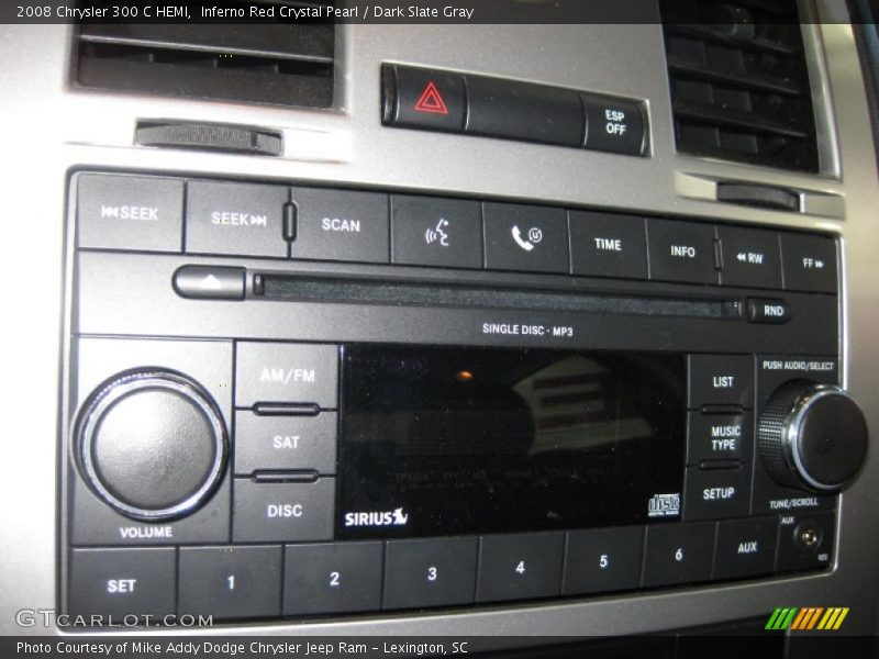 Inferno Red Crystal Pearl / Dark Slate Gray 2008 Chrysler 300 C HEMI