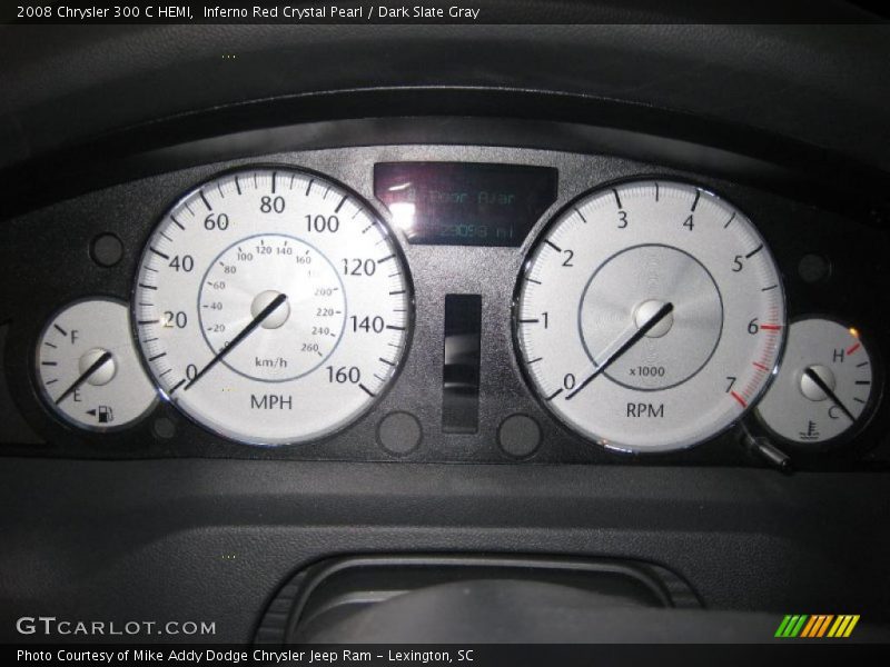 Inferno Red Crystal Pearl / Dark Slate Gray 2008 Chrysler 300 C HEMI