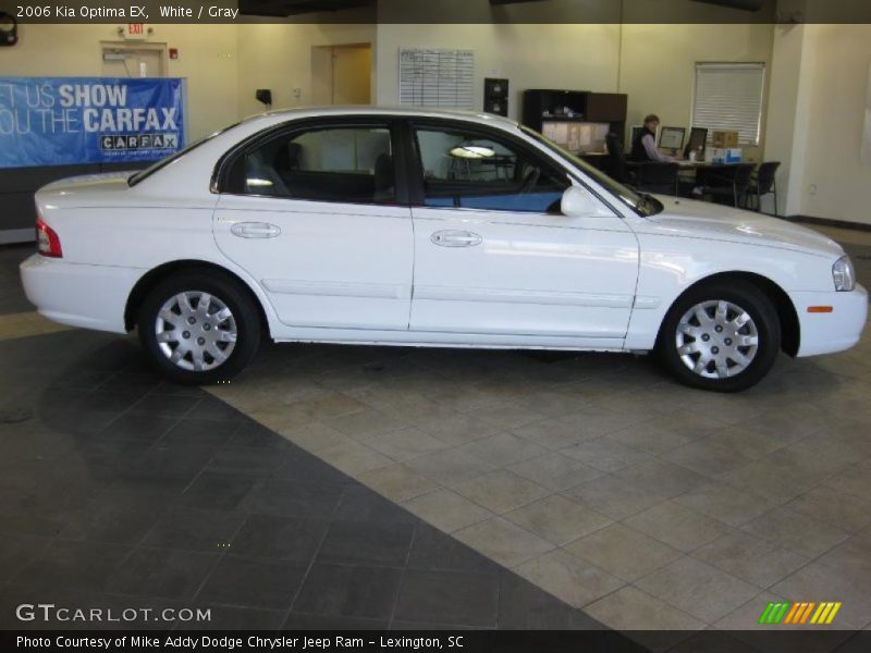 White / Gray 2006 Kia Optima EX