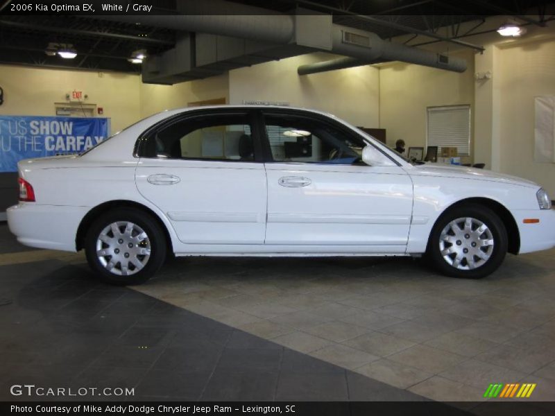 White / Gray 2006 Kia Optima EX