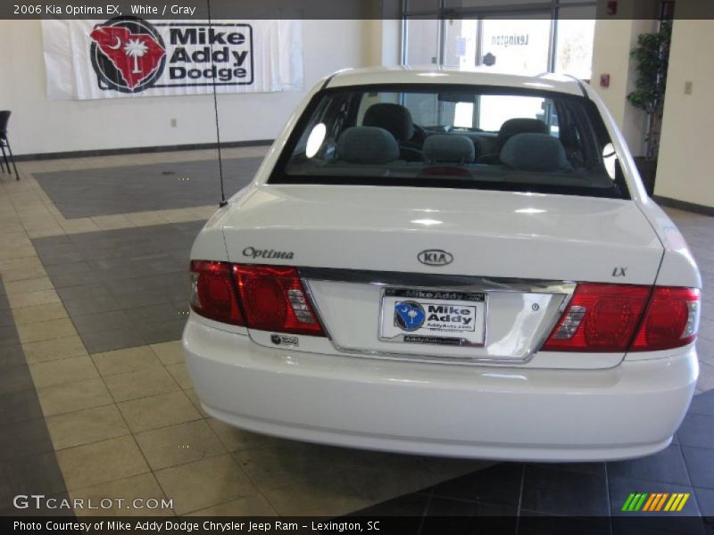 White / Gray 2006 Kia Optima EX