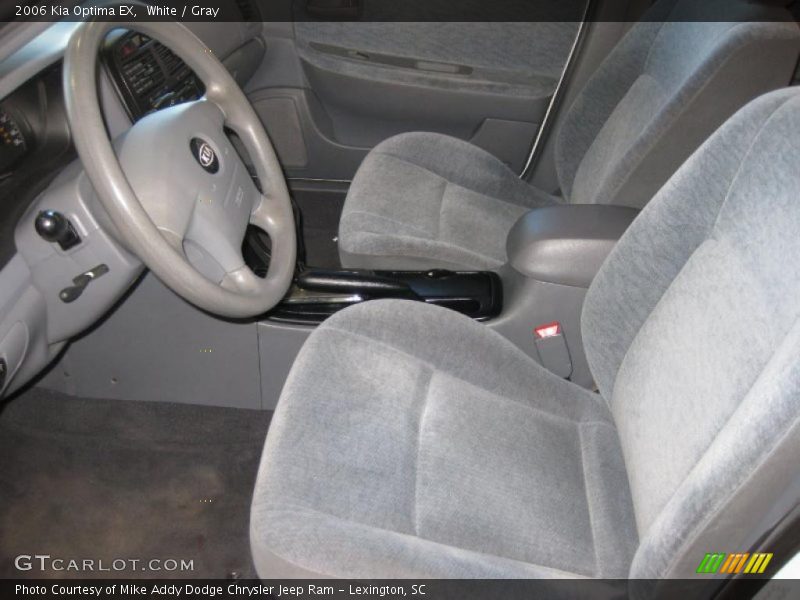 White / Gray 2006 Kia Optima EX
