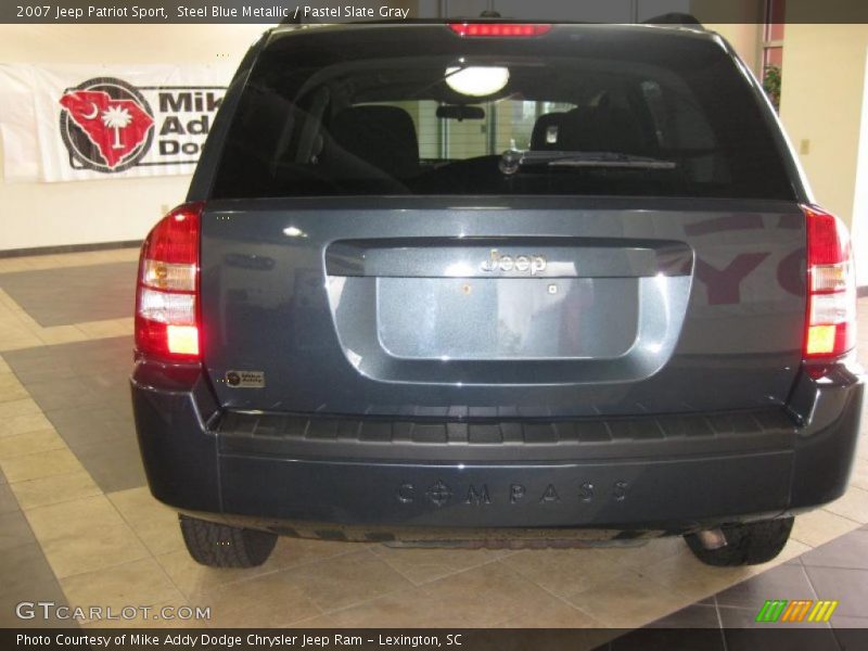 Steel Blue Metallic / Pastel Slate Gray 2007 Jeep Patriot Sport