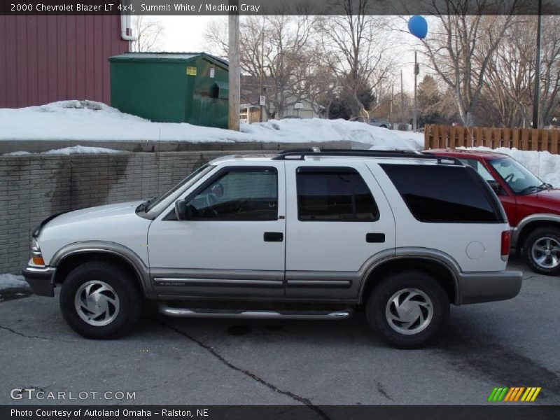 Summit White / Medium Gray 2000 Chevrolet Blazer LT 4x4