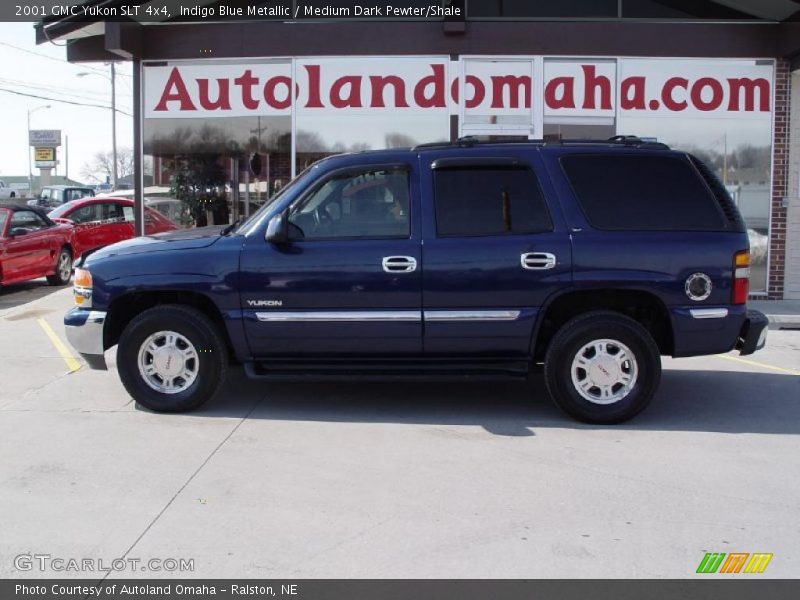 Indigo Blue Metallic / Medium Dark Pewter/Shale 2001 GMC Yukon SLT 4x4