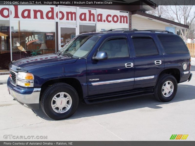 Indigo Blue Metallic / Medium Dark Pewter/Shale 2001 GMC Yukon SLT 4x4