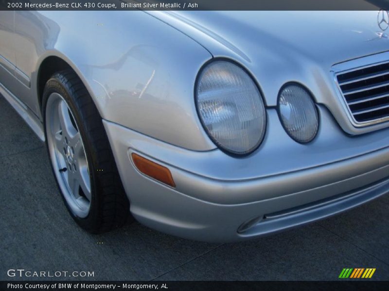 Brilliant Silver Metallic / Ash 2002 Mercedes-Benz CLK 430 Coupe