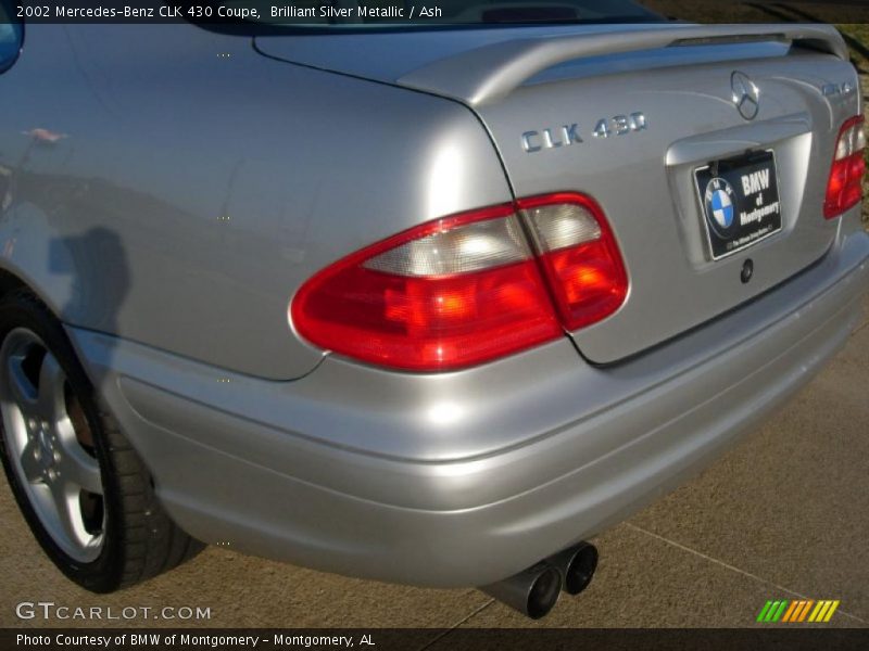 Brilliant Silver Metallic / Ash 2002 Mercedes-Benz CLK 430 Coupe