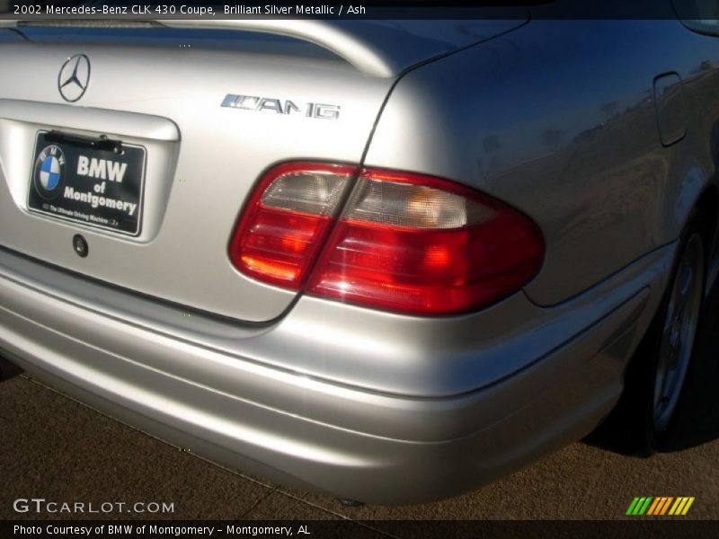 Brilliant Silver Metallic / Ash 2002 Mercedes-Benz CLK 430 Coupe