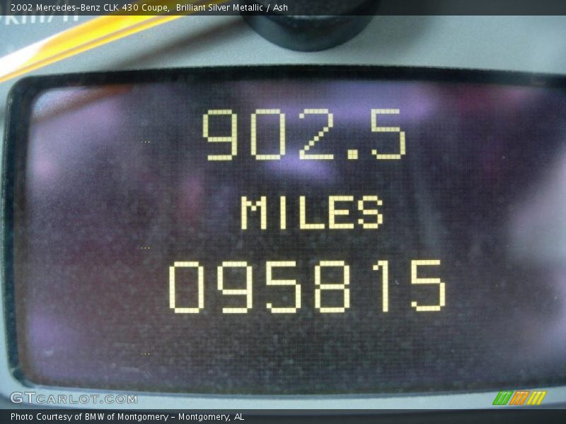 Brilliant Silver Metallic / Ash 2002 Mercedes-Benz CLK 430 Coupe