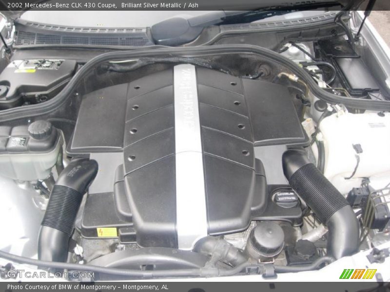 Brilliant Silver Metallic / Ash 2002 Mercedes-Benz CLK 430 Coupe