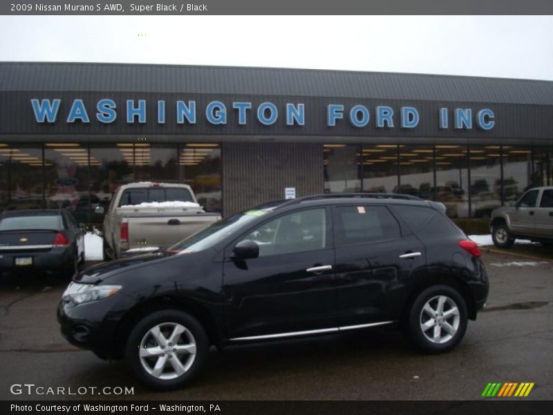 Super Black / Black 2009 Nissan Murano S AWD