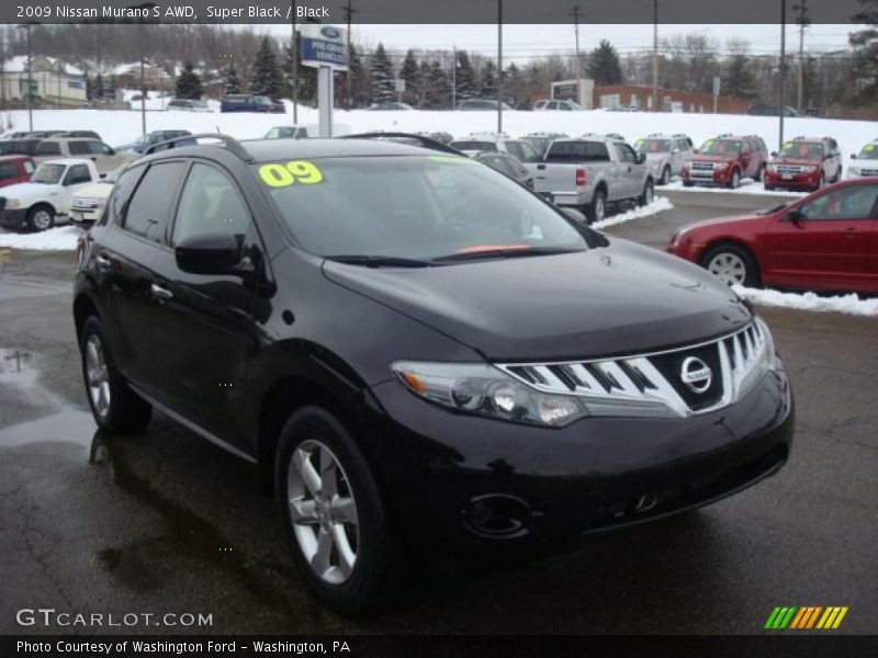 Super Black / Black 2009 Nissan Murano S AWD