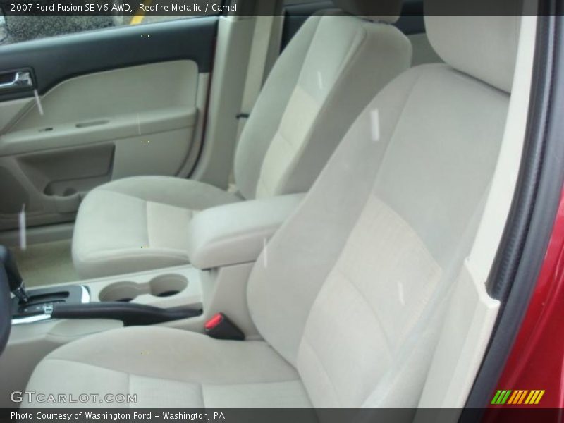Redfire Metallic / Camel 2007 Ford Fusion SE V6 AWD