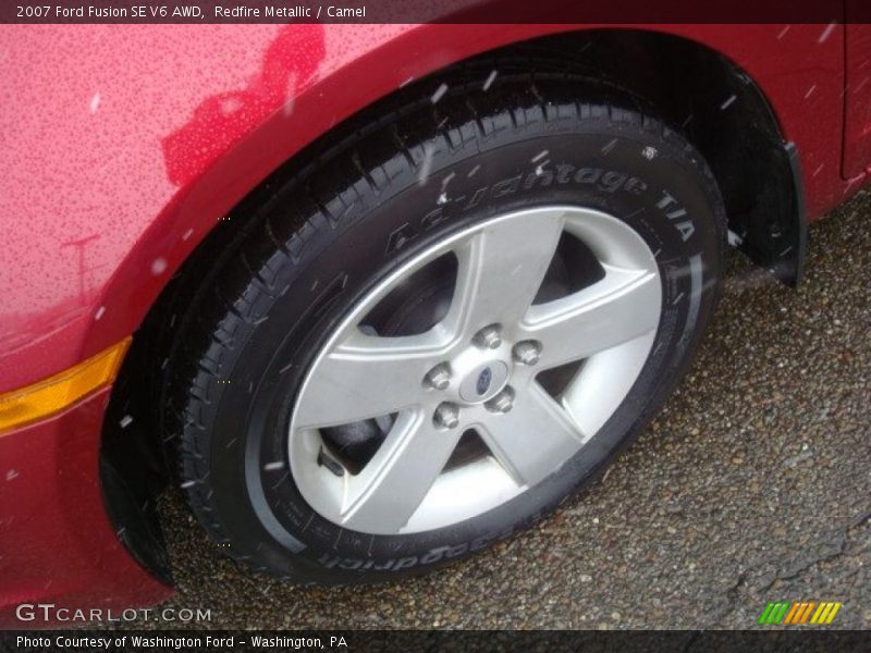 Redfire Metallic / Camel 2007 Ford Fusion SE V6 AWD