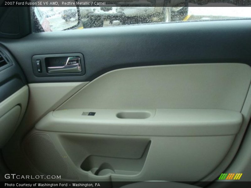 Redfire Metallic / Camel 2007 Ford Fusion SE V6 AWD