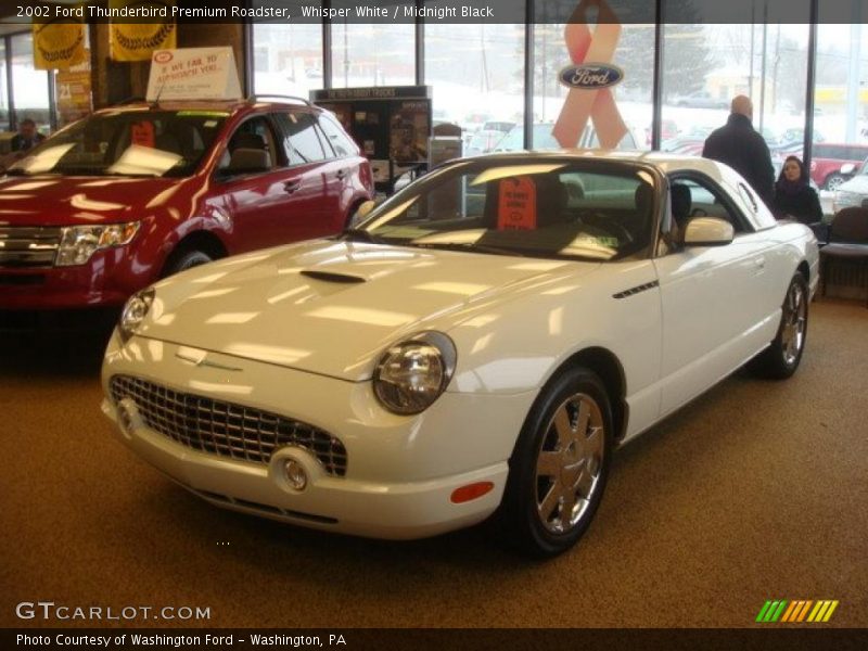 Whisper White / Midnight Black 2002 Ford Thunderbird Premium Roadster