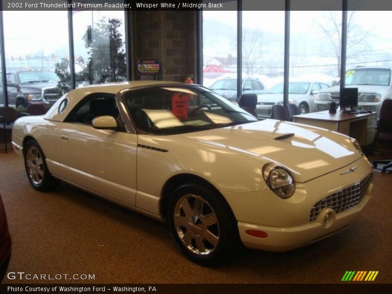 Whisper White / Midnight Black 2002 Ford Thunderbird Premium Roadster