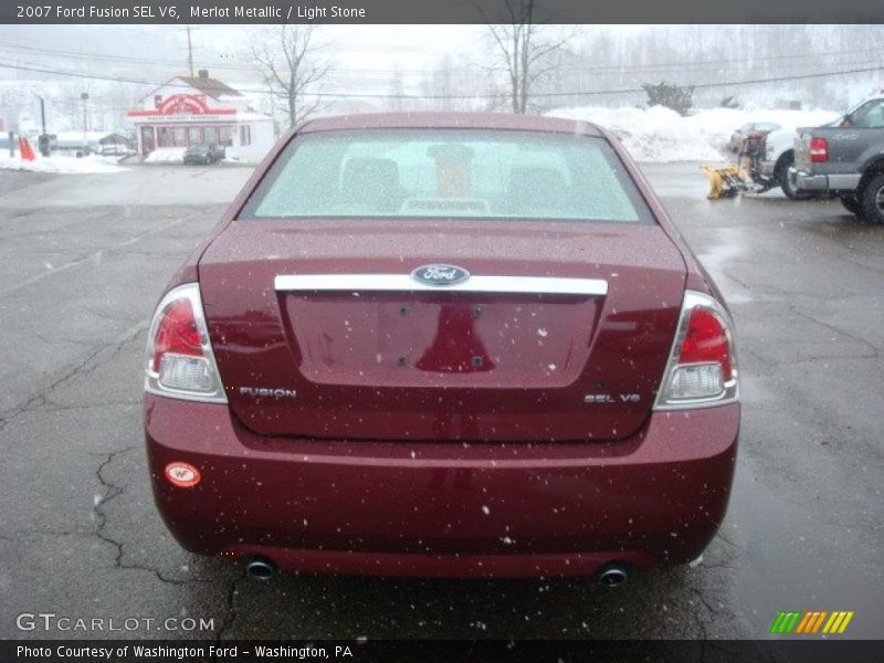 Merlot Metallic / Light Stone 2007 Ford Fusion SEL V6