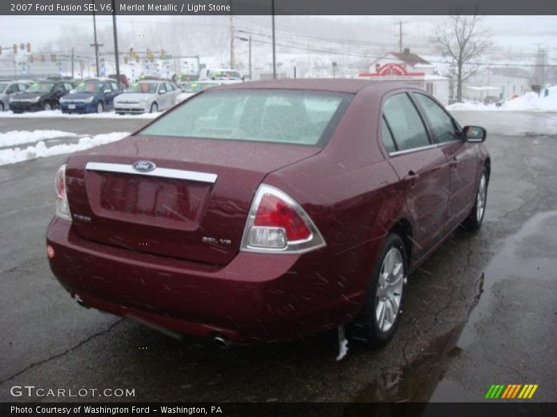 Merlot Metallic / Light Stone 2007 Ford Fusion SEL V6