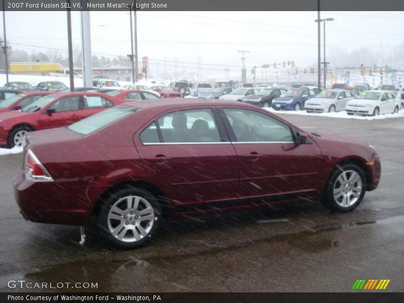 Merlot Metallic / Light Stone 2007 Ford Fusion SEL V6