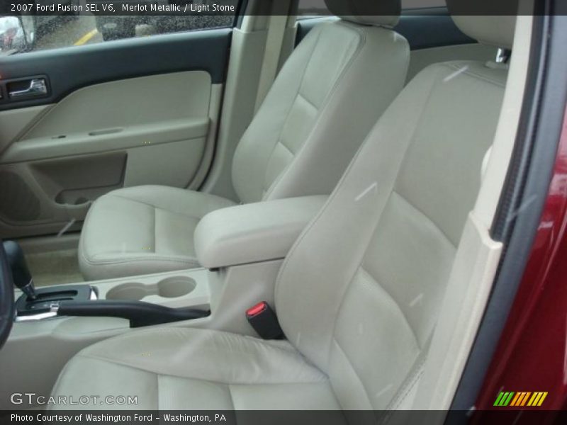 Merlot Metallic / Light Stone 2007 Ford Fusion SEL V6