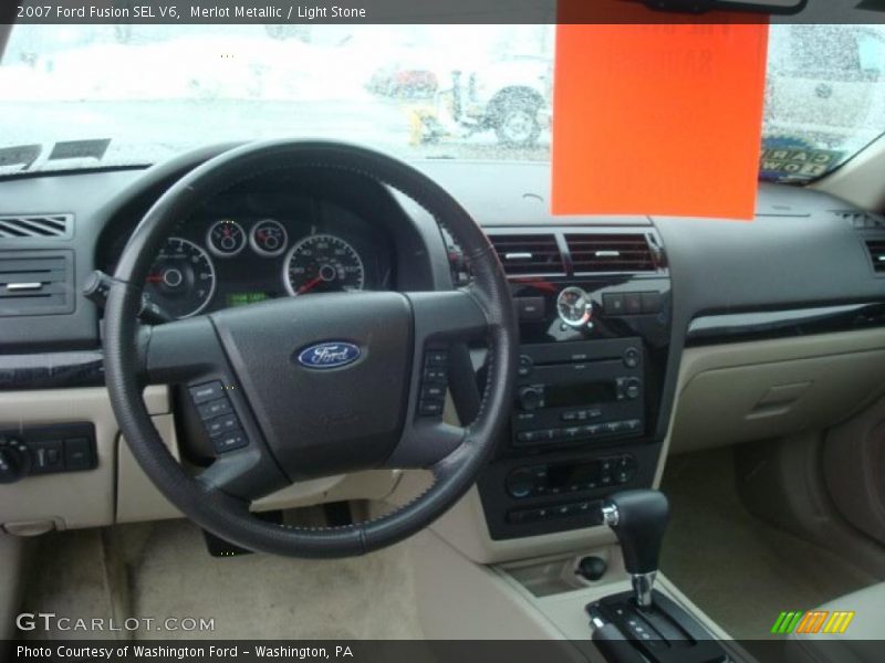 Merlot Metallic / Light Stone 2007 Ford Fusion SEL V6