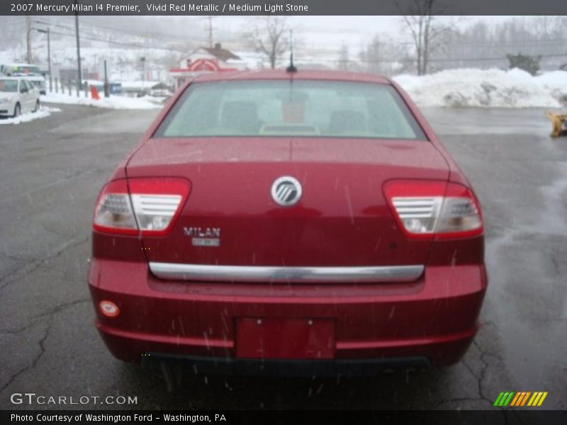 Vivid Red Metallic / Medium Light Stone 2007 Mercury Milan I4 Premier
