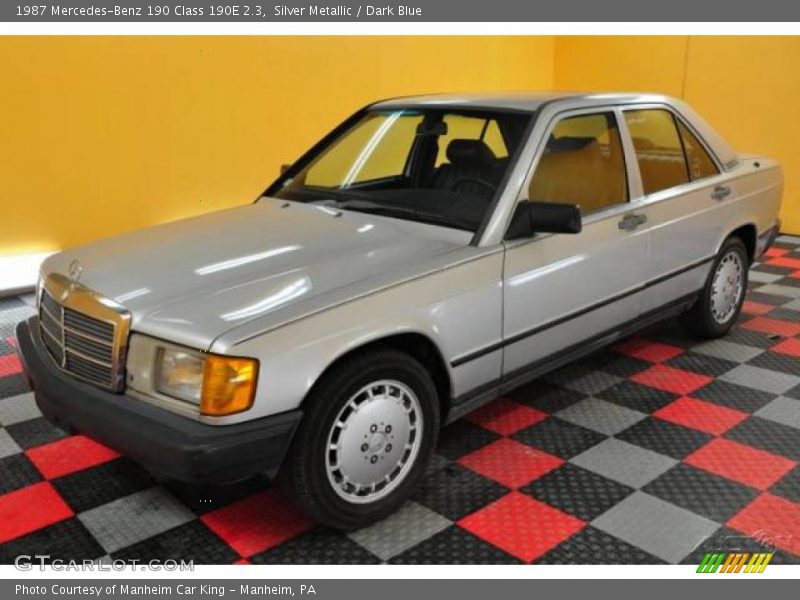 Silver Metallic / Dark Blue 1987 Mercedes-Benz 190 Class 190E 2.3