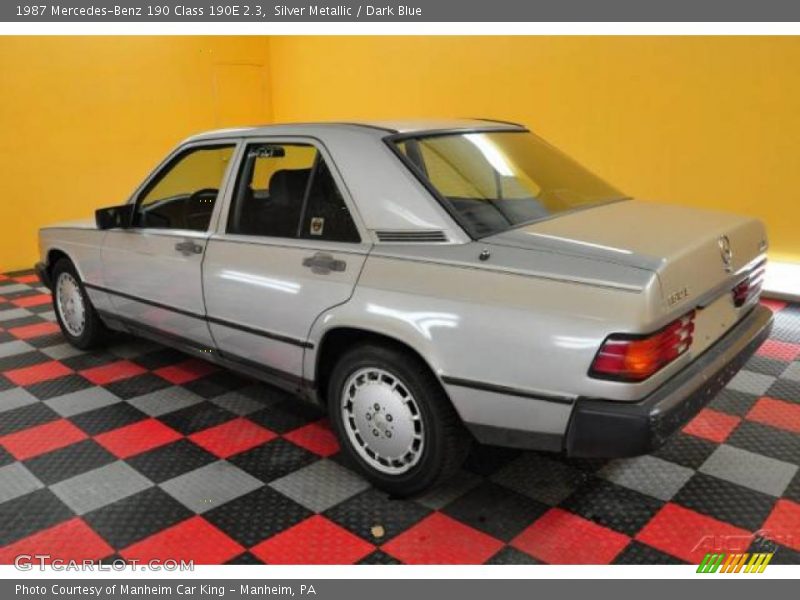 Silver Metallic / Dark Blue 1987 Mercedes-Benz 190 Class 190E 2.3