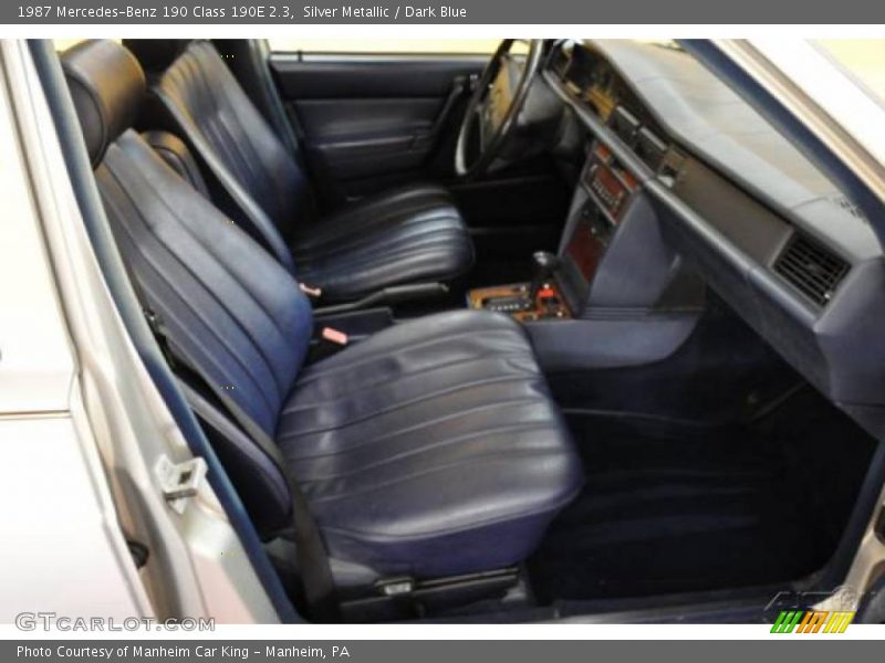 Silver Metallic / Dark Blue 1987 Mercedes-Benz 190 Class 190E 2.3