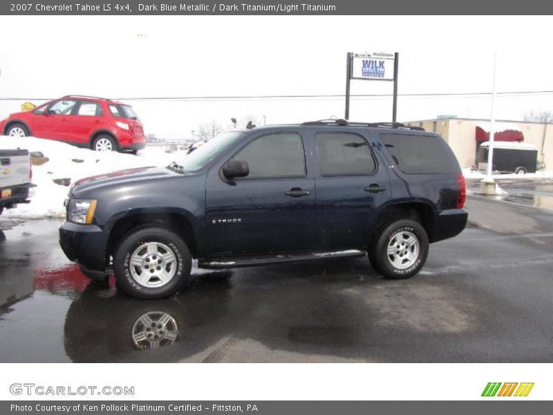 Dark Blue Metallic / Dark Titanium/Light Titanium 2007 Chevrolet Tahoe LS 4x4