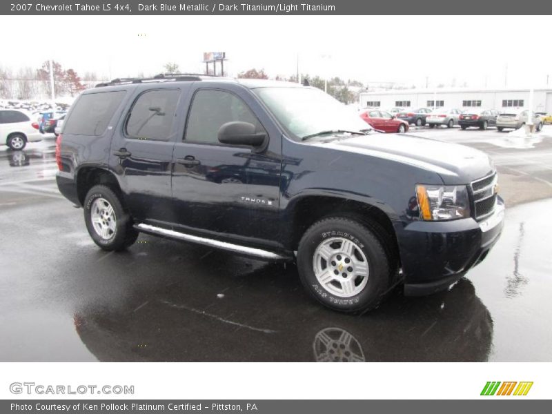 Dark Blue Metallic / Dark Titanium/Light Titanium 2007 Chevrolet Tahoe LS 4x4