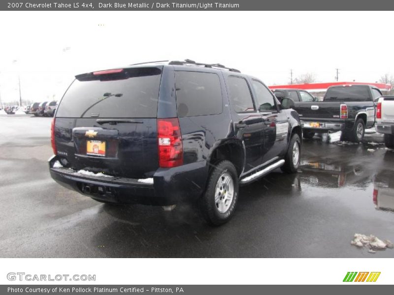 Dark Blue Metallic / Dark Titanium/Light Titanium 2007 Chevrolet Tahoe LS 4x4