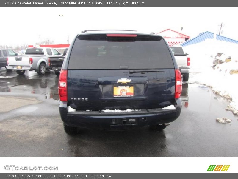 Dark Blue Metallic / Dark Titanium/Light Titanium 2007 Chevrolet Tahoe LS 4x4