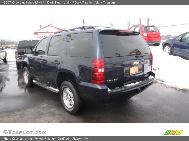 Dark Blue Metallic / Dark Titanium/Light Titanium 2007 Chevrolet Tahoe LS 4x4