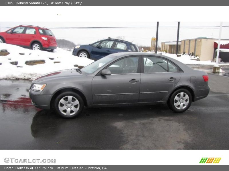 Willow Gray / Gray 2009 Hyundai Sonata GLS